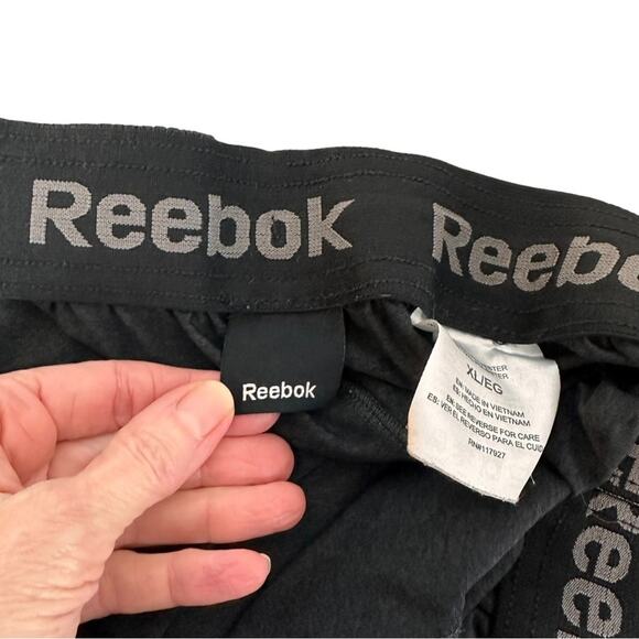 Reebok Athletic Shorts XL Gym Basketball Sportswear Pockets Charcoal Drawstring - Picture 11 of 14